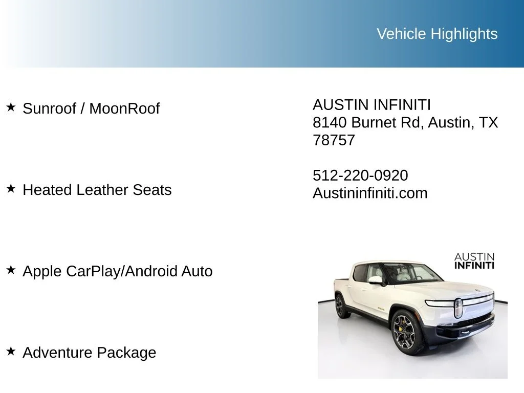 Used 2022 White Rivian Adventure image 9