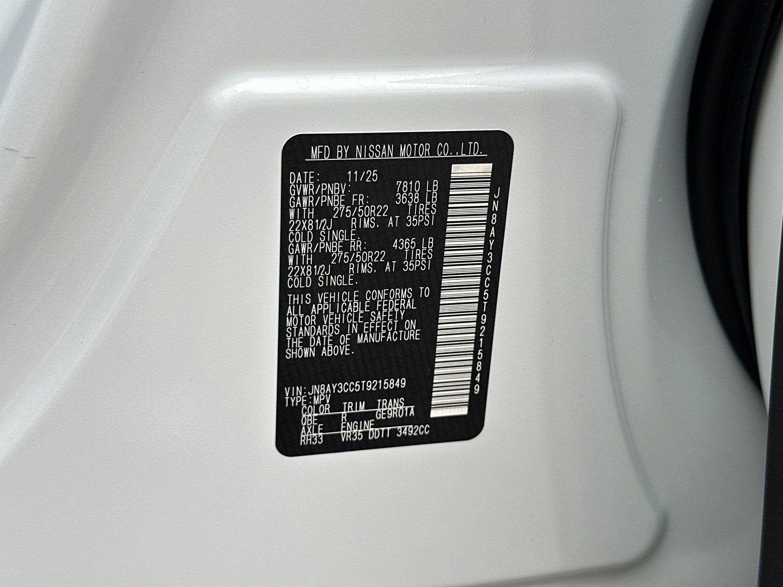 New 2026 White Nissan Platinum Reserve image 40