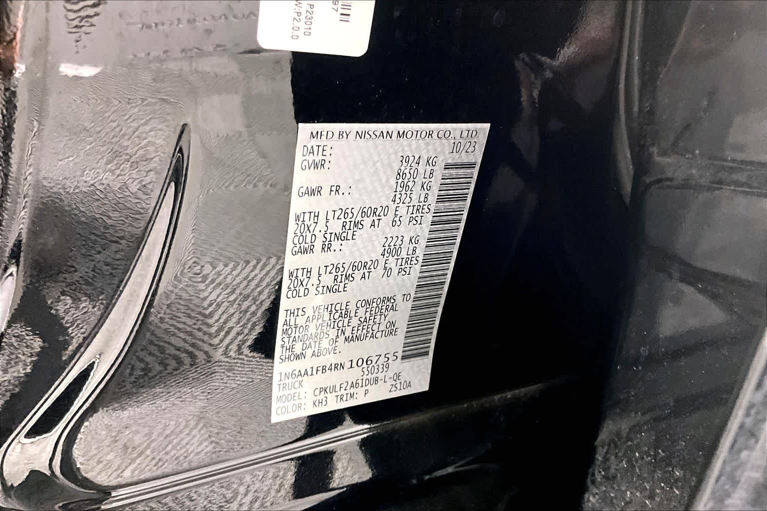 Used 2024 Super Black Nissan Platinum Reserve image 34