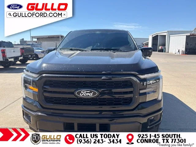 Used 2025 Agate Black Metallic Ford Lariat image 2