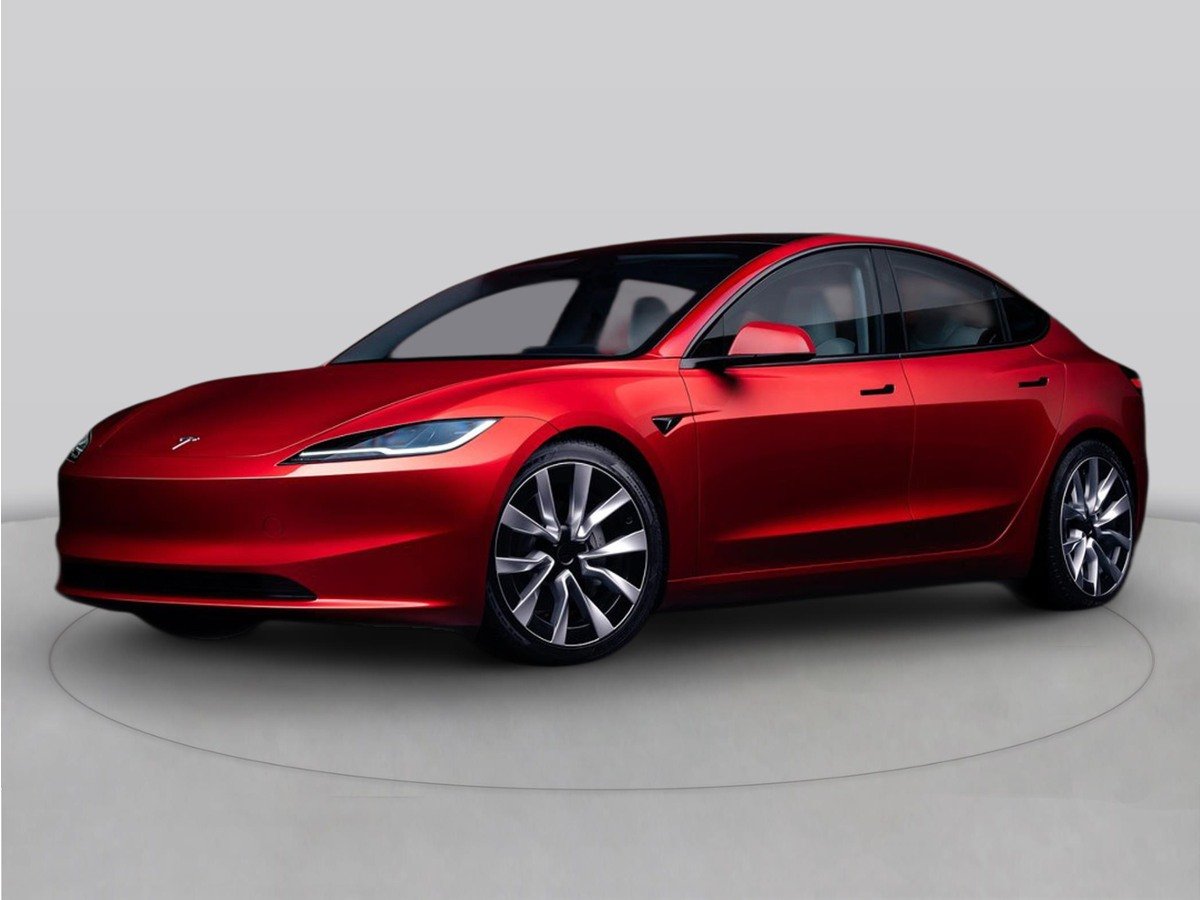 Used 2025 Red Tesla  image 1