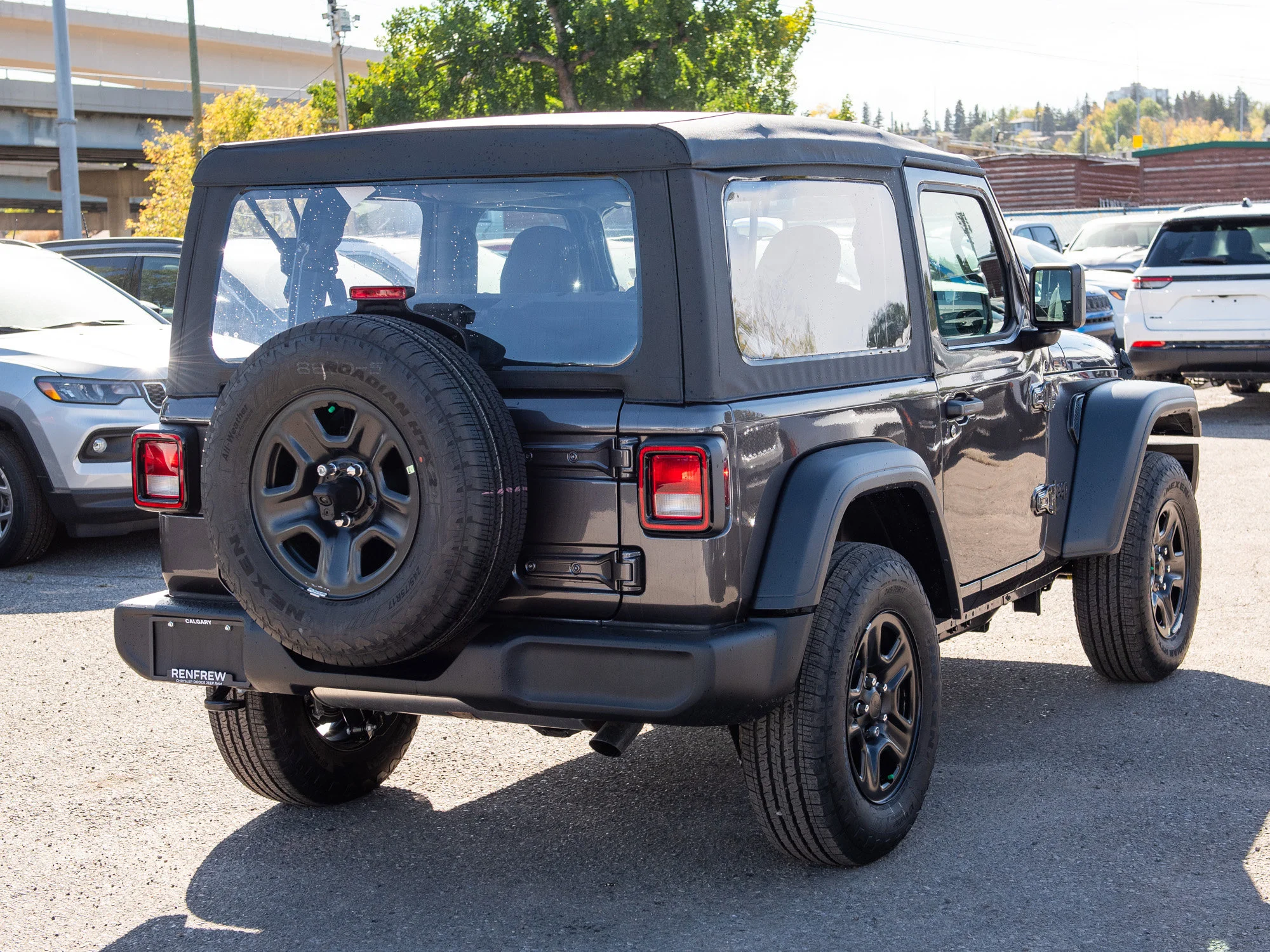 Used 2025 Grey Jeep Sport* 2 Door 4x4, Soft Top, 12 Inch Screen image 5
