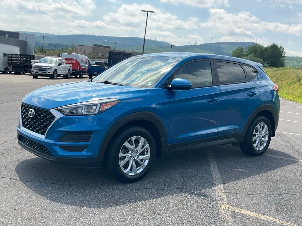 Certified Used 2021 Aqua Blue Hyundai SE image 26
