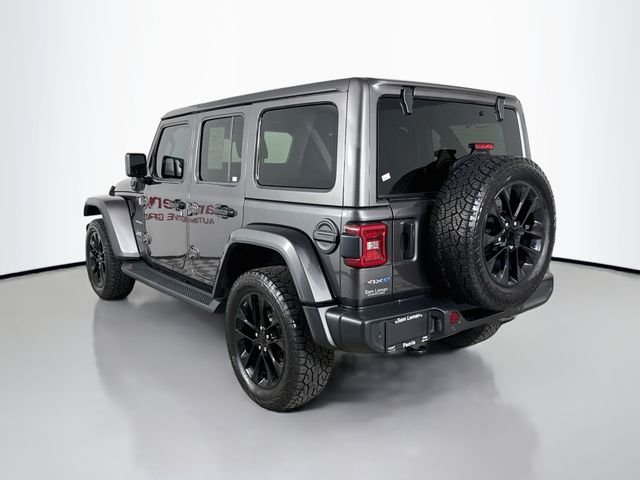 Used 2021 Gray Jeep Unlimited Sahara 4xe image 5