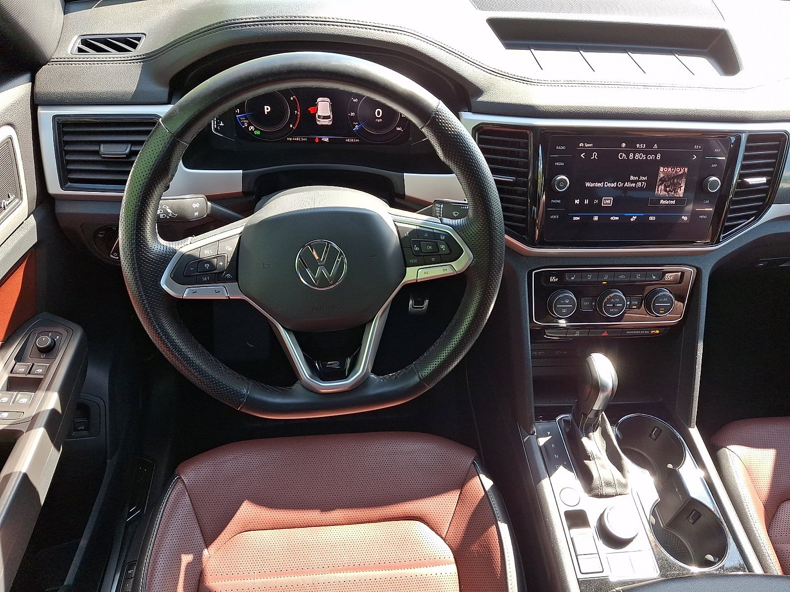 Used 2022 Pure Gray Volkswagen 3.6L V6 SEL Premium R-Line image 13