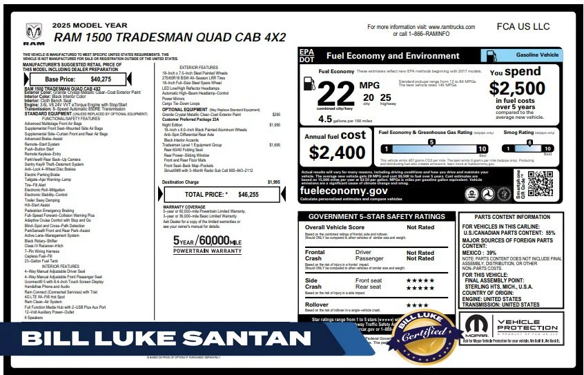 2025 RAM 1500 Pickup