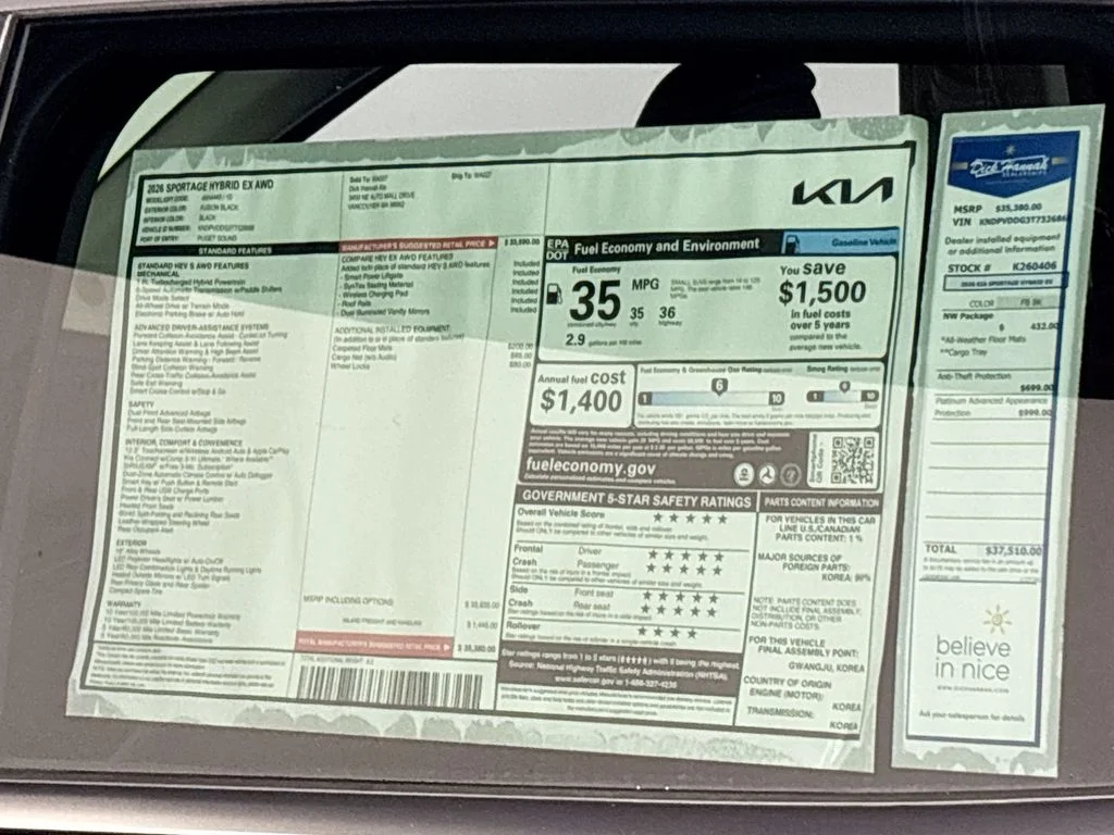 New 2026 Fusion Black Kia EX image 23