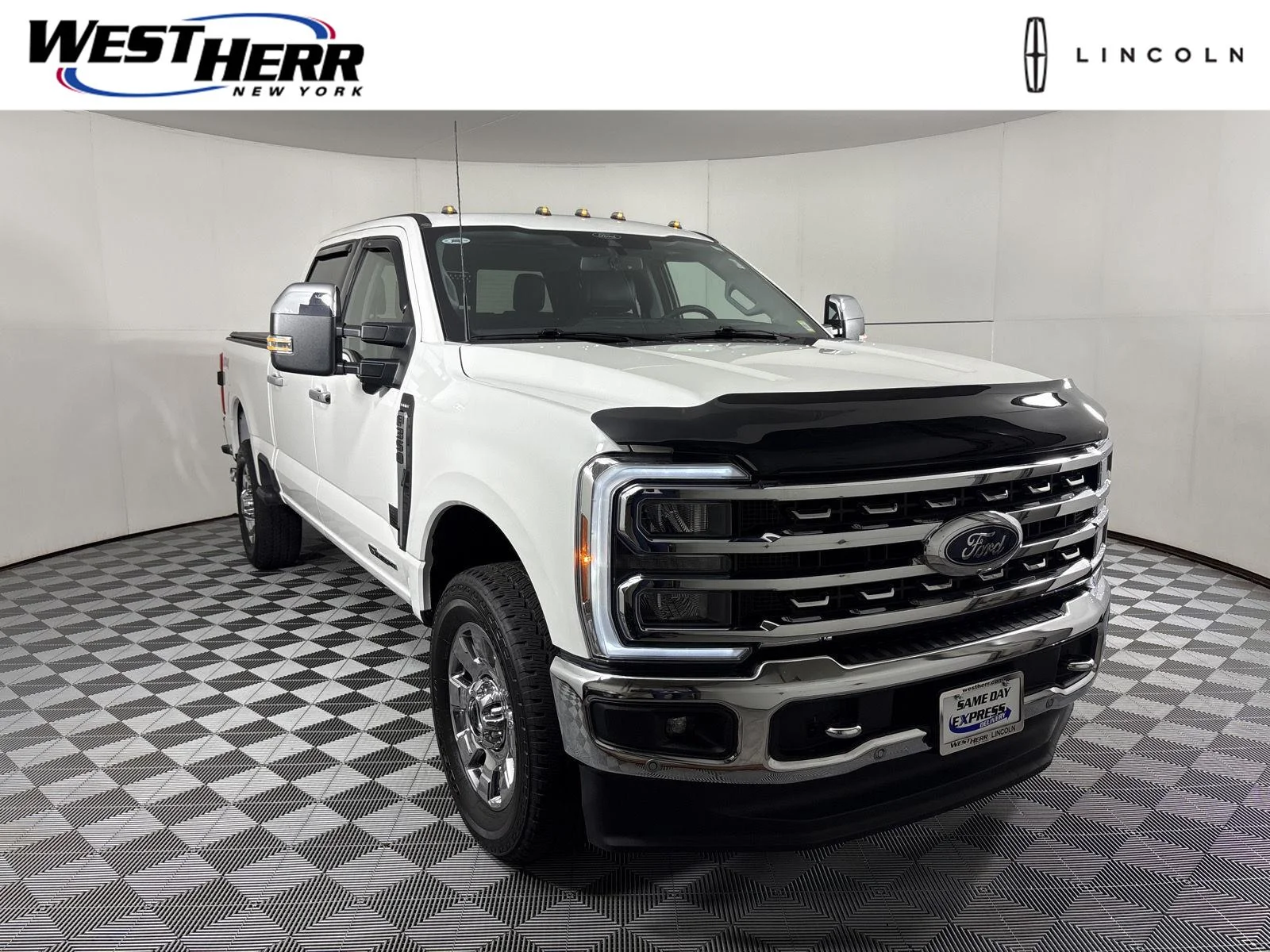 Used 2024 Star White Metallic Tri-Coat Ford LARIAT image 1