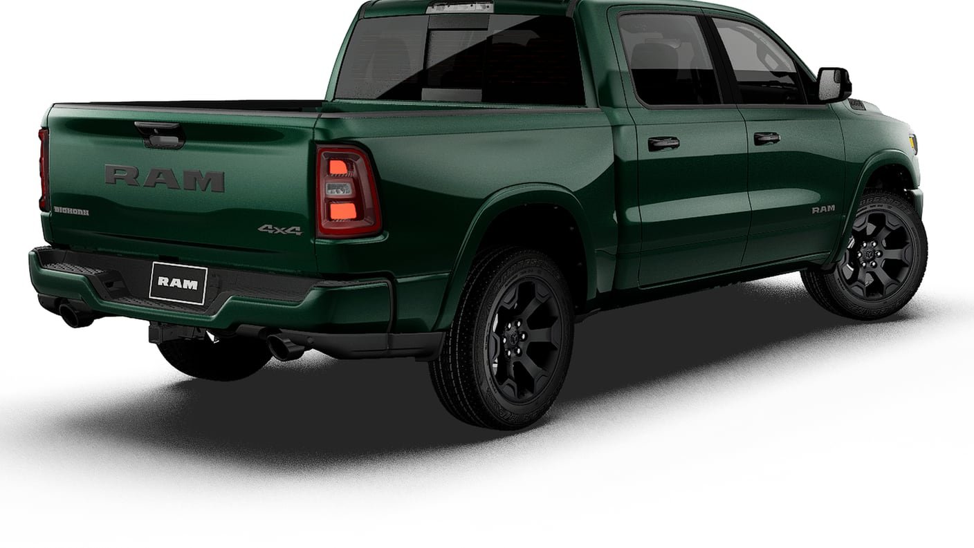 New 2027 Serrano-Green Metallic Exterior Paint RAM BIG HORN image 2