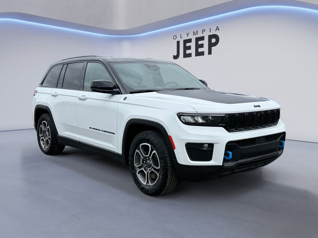 Used 2022 Bright White Clearcoat Jeep Trailhawk 4xe image 9