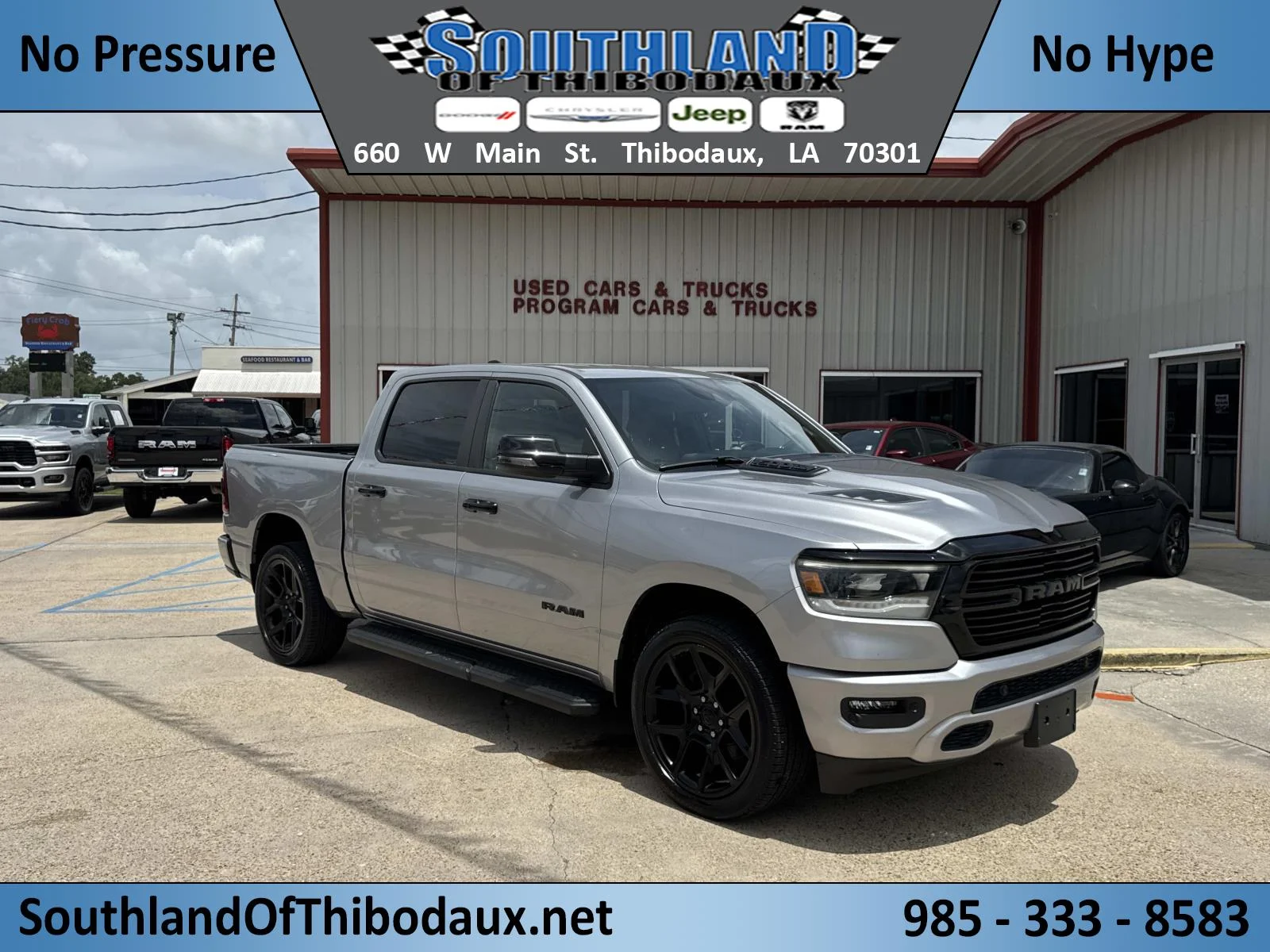 Used 2023 Billet Silver Metallic Clearcoat Ram Laramie image 1