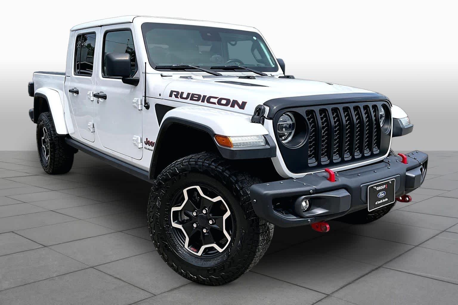 Used 2020 Bright White Clearcoat Jeep Rubicon image 3