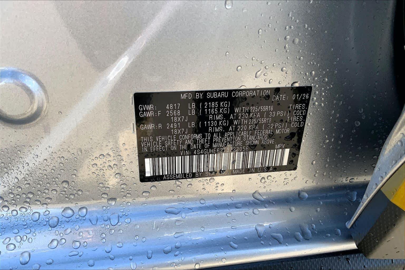 New 2026 ICE SILVER METALLIC Subaru Sport image 18