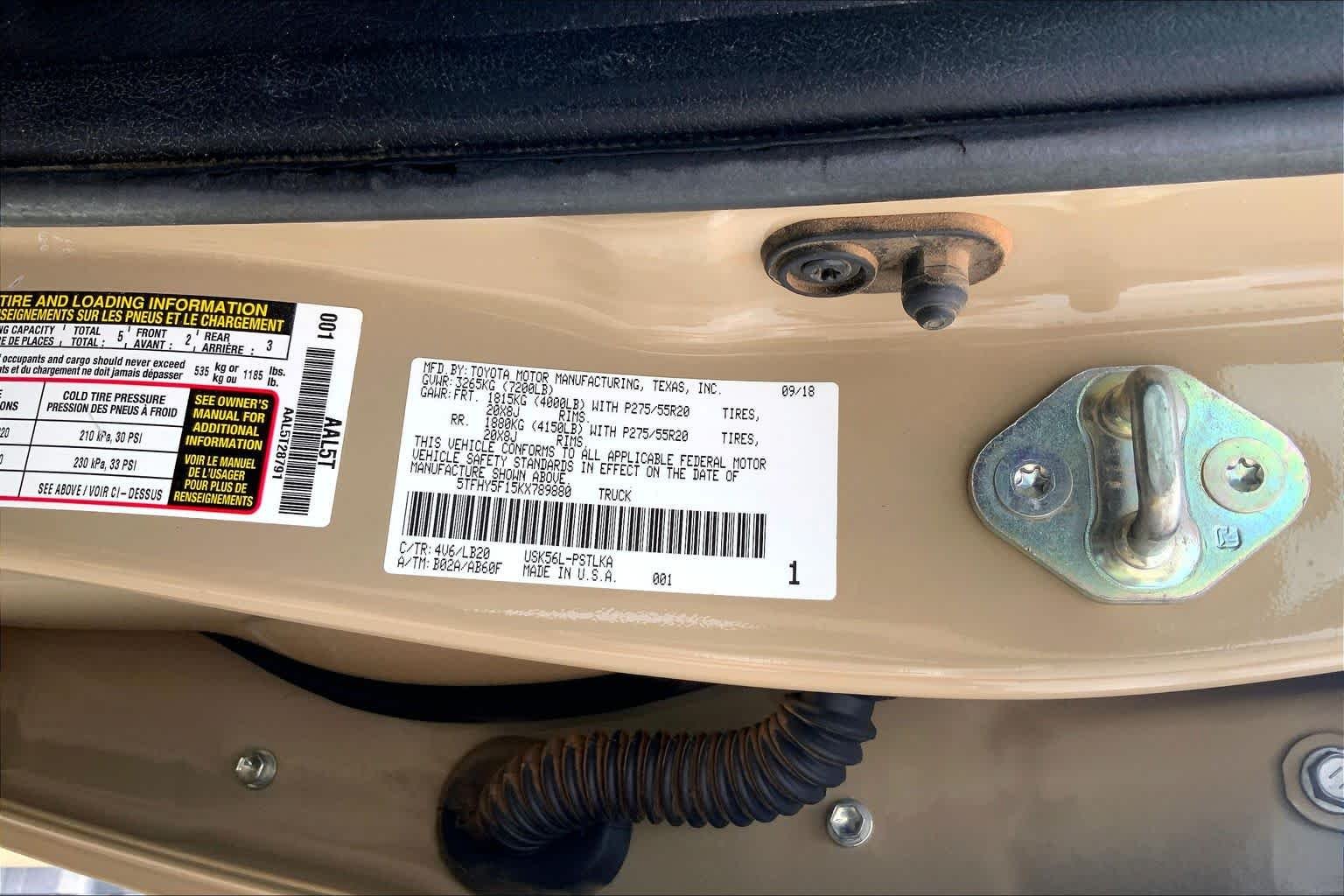 Used 2019 Quicksand Toyota Limited image 37
