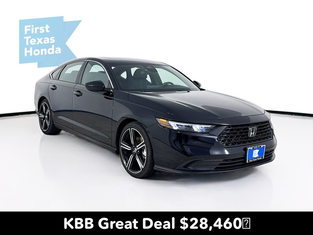 Certified Used 2023 Crystal Black Pearl Honda Sport image 1