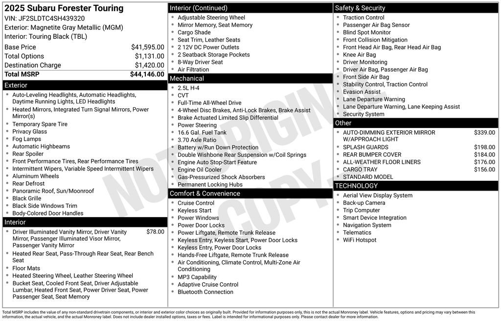 Used 2025 Gray Subaru Touring image 38