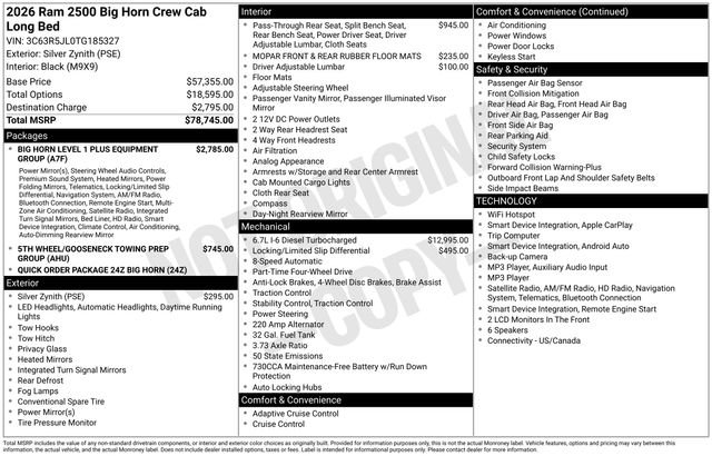 2026 RAM 2500 Big Horn - Photo 5