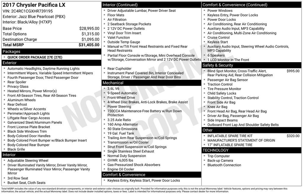 Used 2017 Blue Chrysler LX image 2
