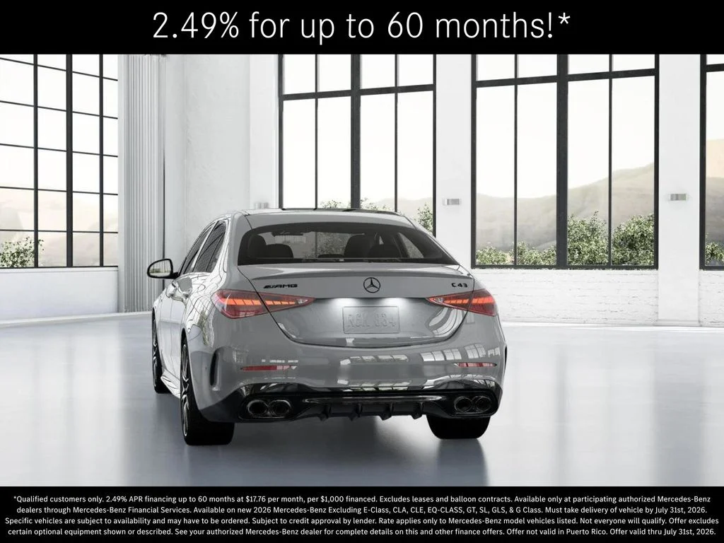 New 2026 MANUFAKTUR Alpine Grey Mercedes-Benz AMG® C 43 4MATIC Sedan image 26