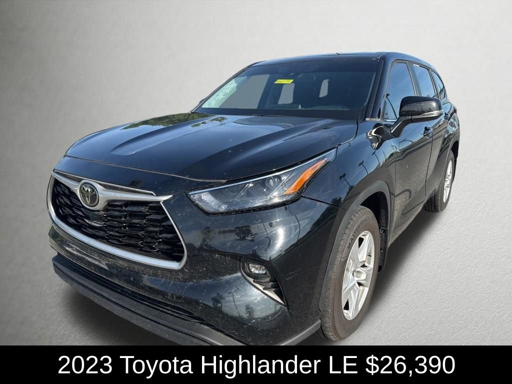 Used 2023 Midnight Black Metallic Toyota LE image 9