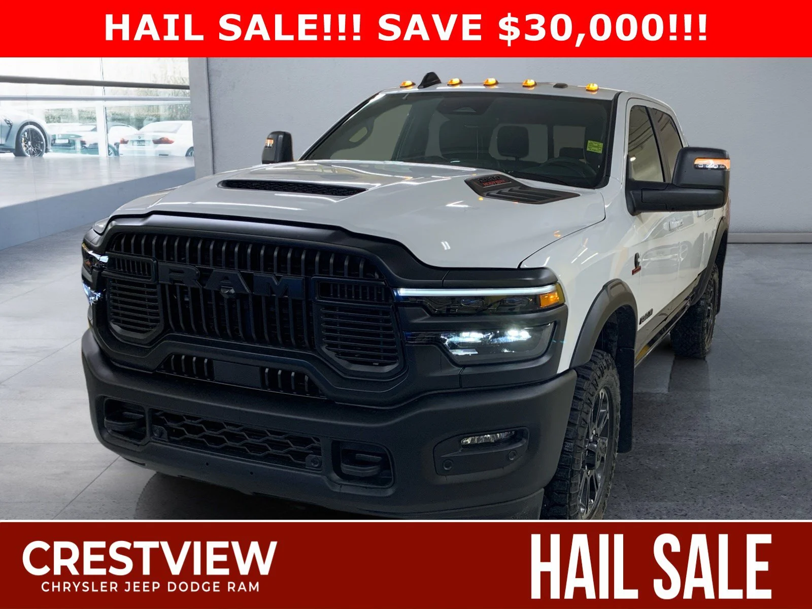 New 2026 Bright White Ram Rebel image 1