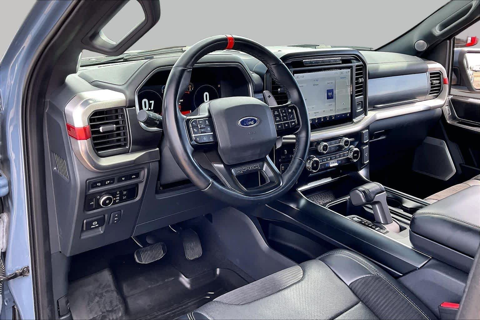 Used 2023 Azure Gray Metallic Tri-Coat Ford Raptor image 17