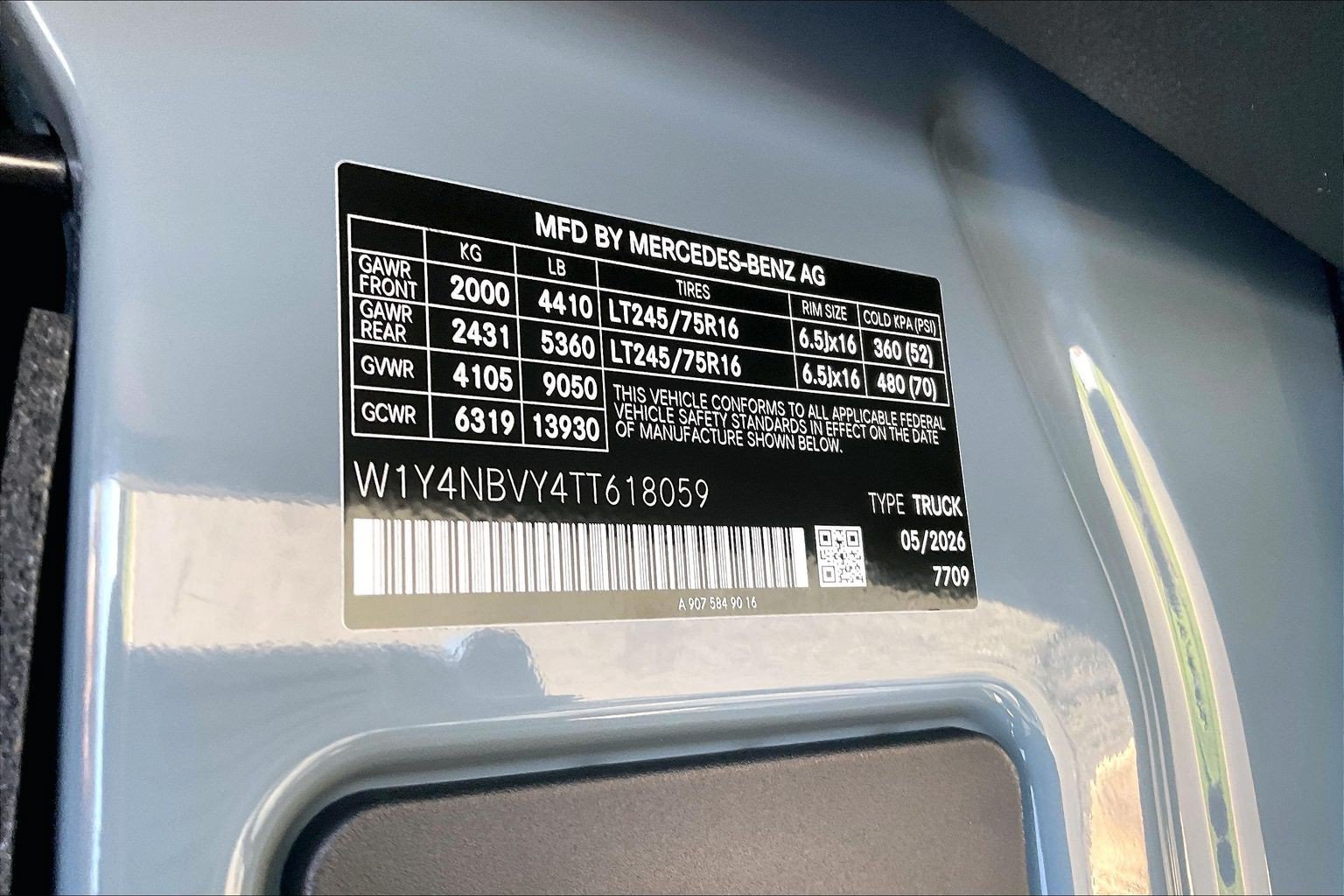 New 2026 Blue Gray Mercedes-Benz Cargo 144 WB image 25
