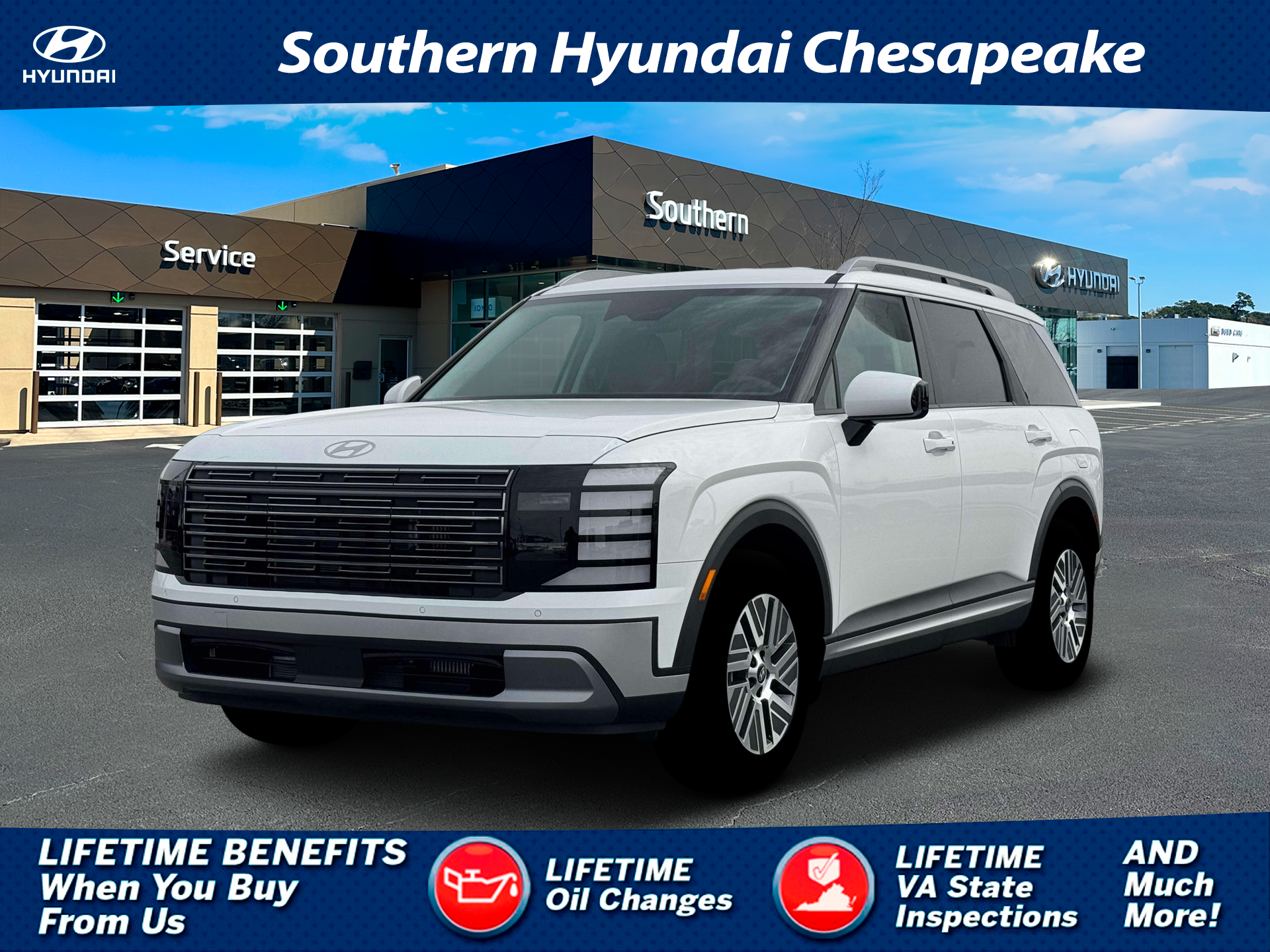 New 2026 White Hyundai SEL 7P image 1