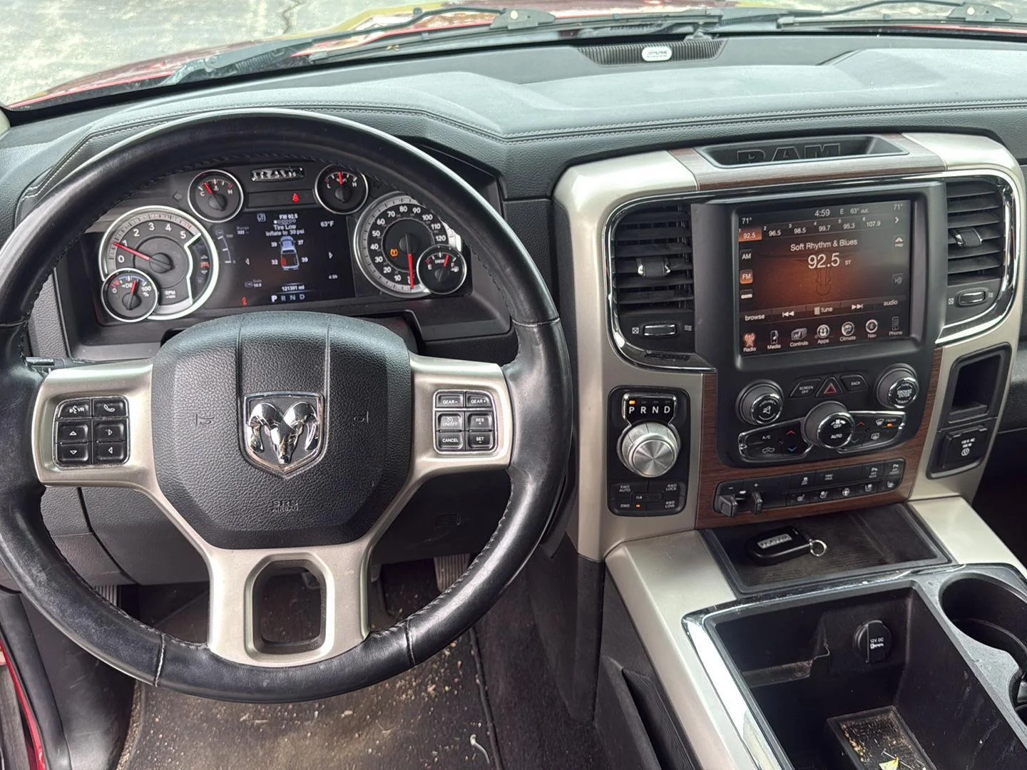Used 2015 Deep Cherry Red Crystal Pearlcoat Ram Laramie image 18