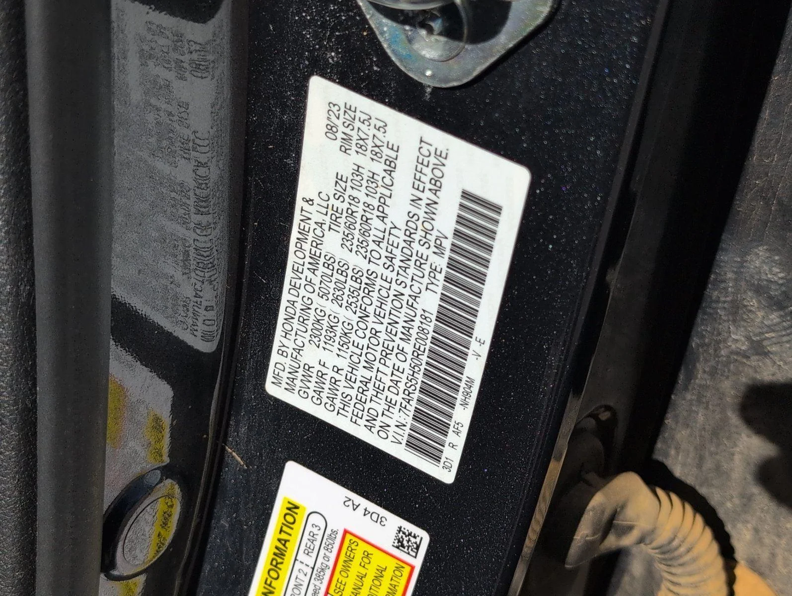 Used 2024 Meteorite Gray Metallic Honda Sport image 15