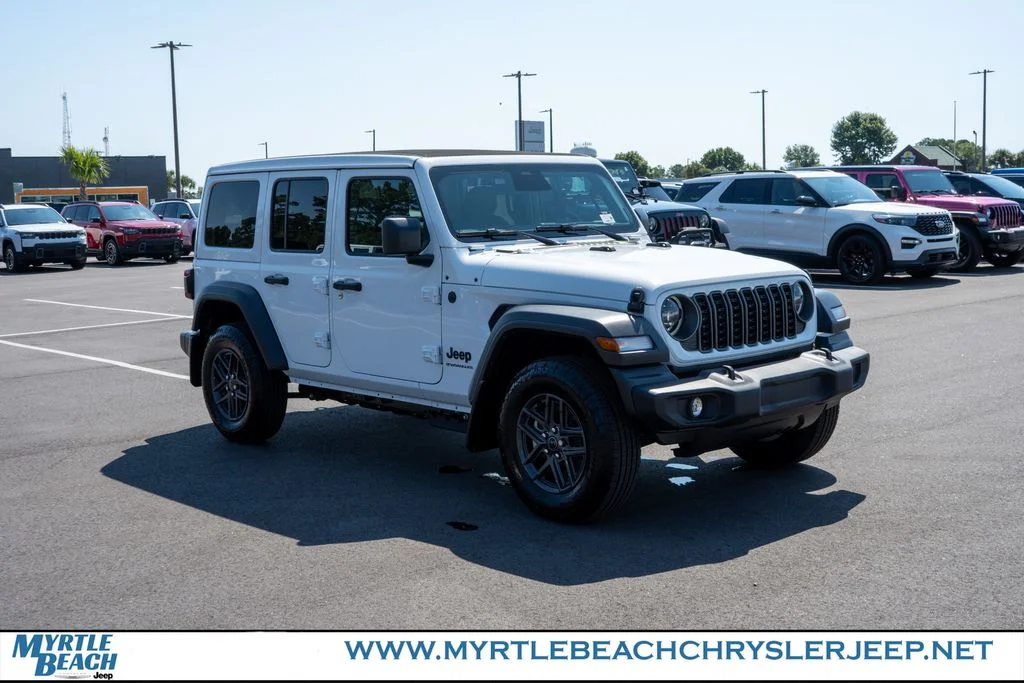 New 2026 Bright White Clear-Coat Exterior Paint Jeep Sport S image 8