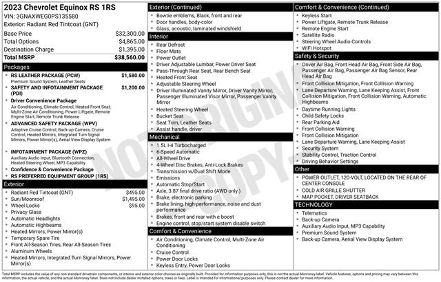 Used 2023 Red Chevrolet RS image 35