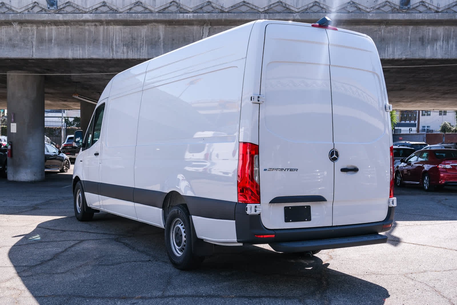 New 2025 Arctic White Mercedes-Benz Cargo 170 WB High Roof RWD Electric Motor image 6