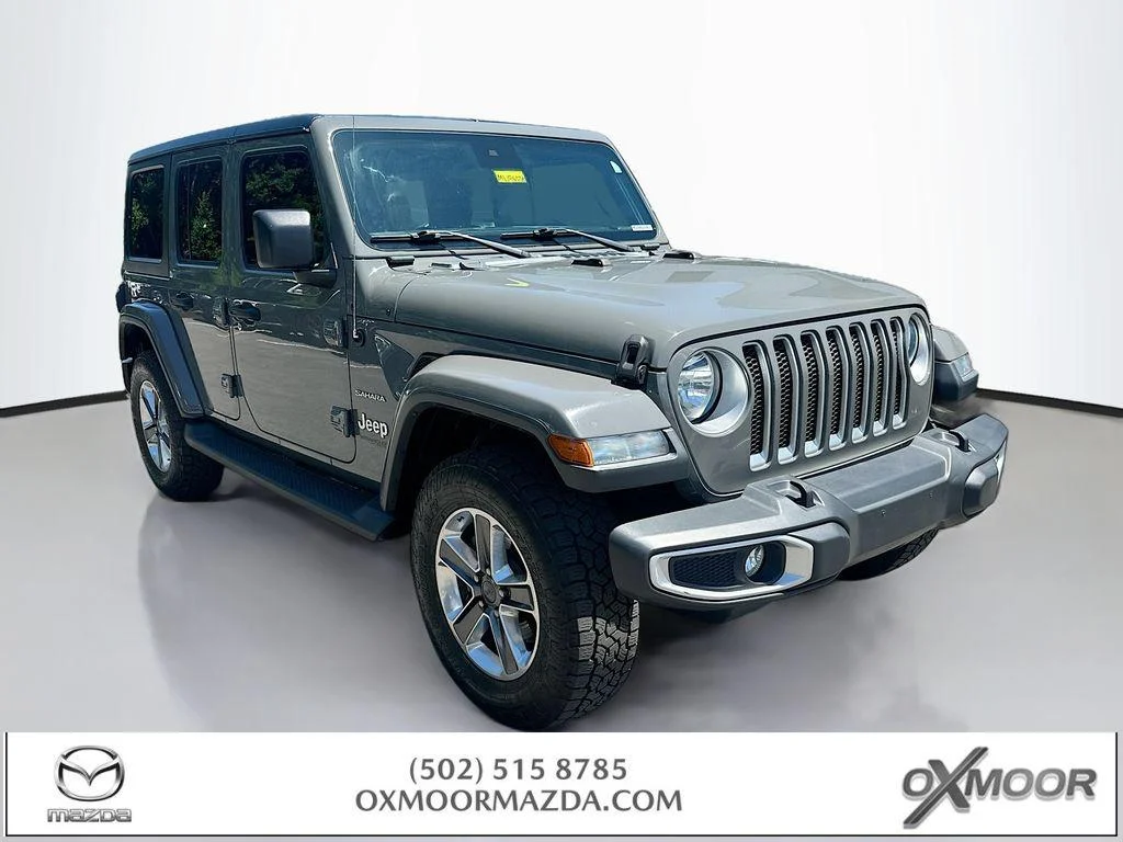 Used 2020 Sting-Gray Clearcoat Jeep Sahara image 1