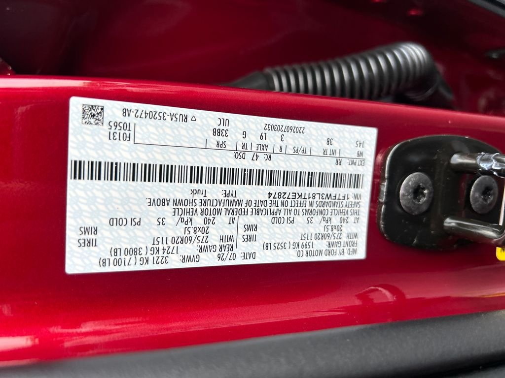 New 2026 Ruby Red Metallic Tinted Clearcoat Ford XLT image 23