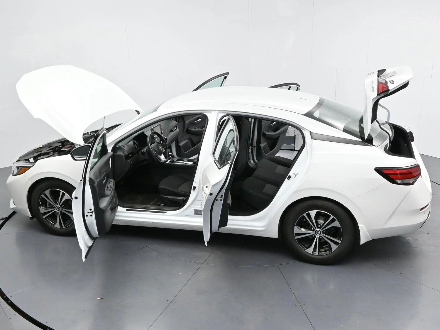 Used 2021 Aspen White Tricoat Nissan SV image 36