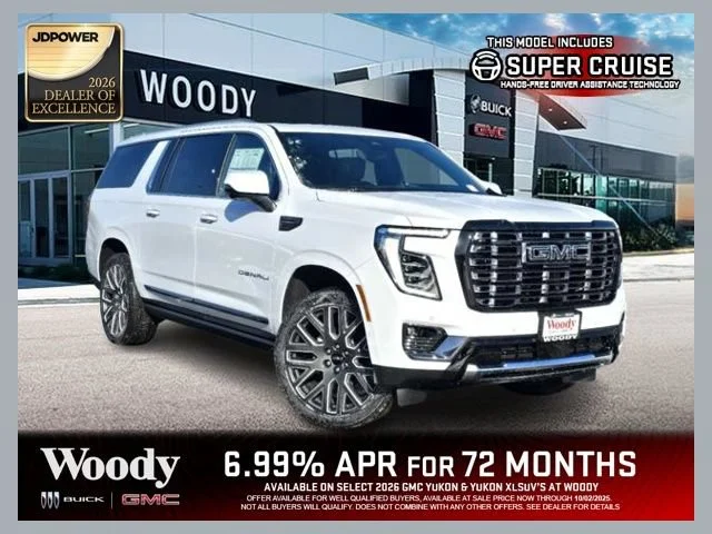 New 2026 Glacier White Tricoat GMC Denali Ultimate image 1
