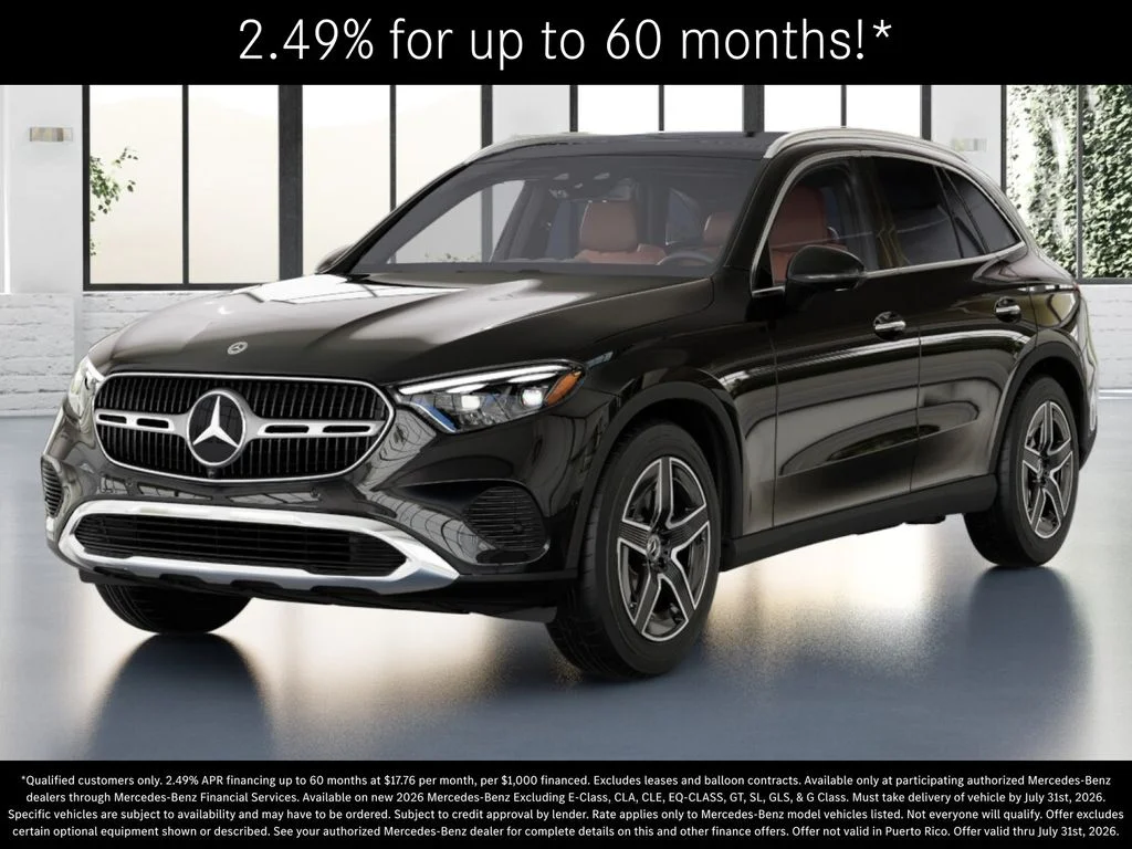 New 2026 Obsidian Black Metallic Mercedes-Benz GLC 300 image 1