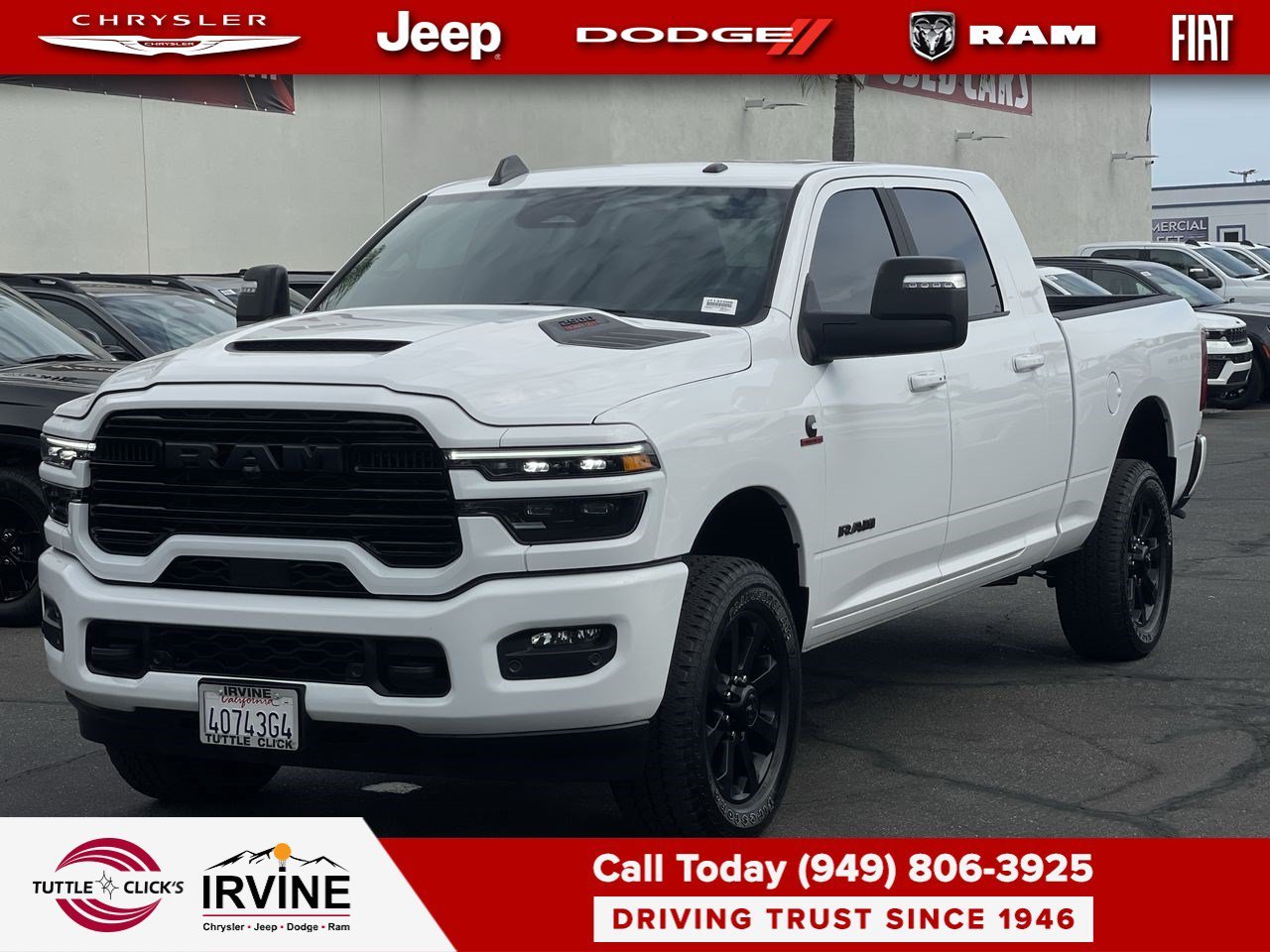 Used 2025 Bright White Clearcoat Ram Laramie image 12