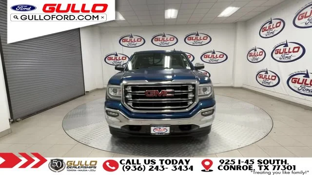 Used 2018 Stone Blue Metallic GMC SLT image 3
