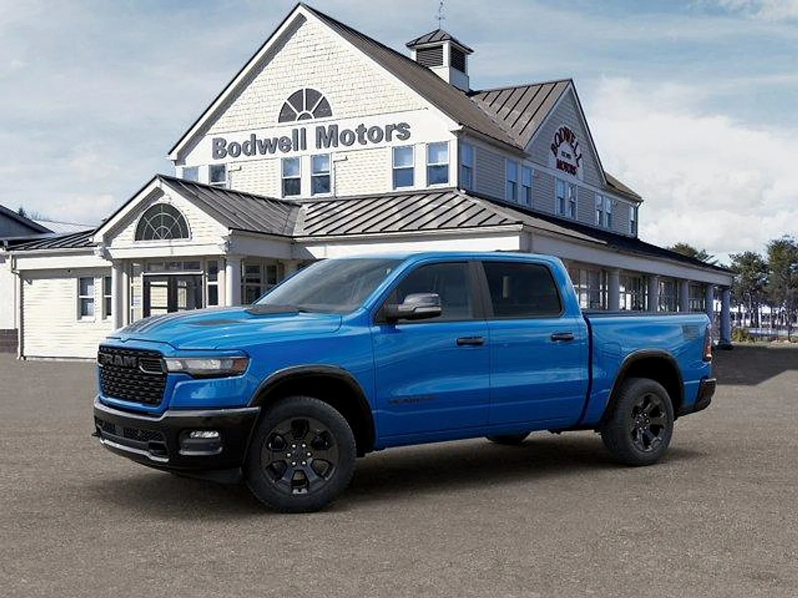 New 2026 Hydro Blue Pearlcoat RAM Big Horn Crew Cab 4x4 5