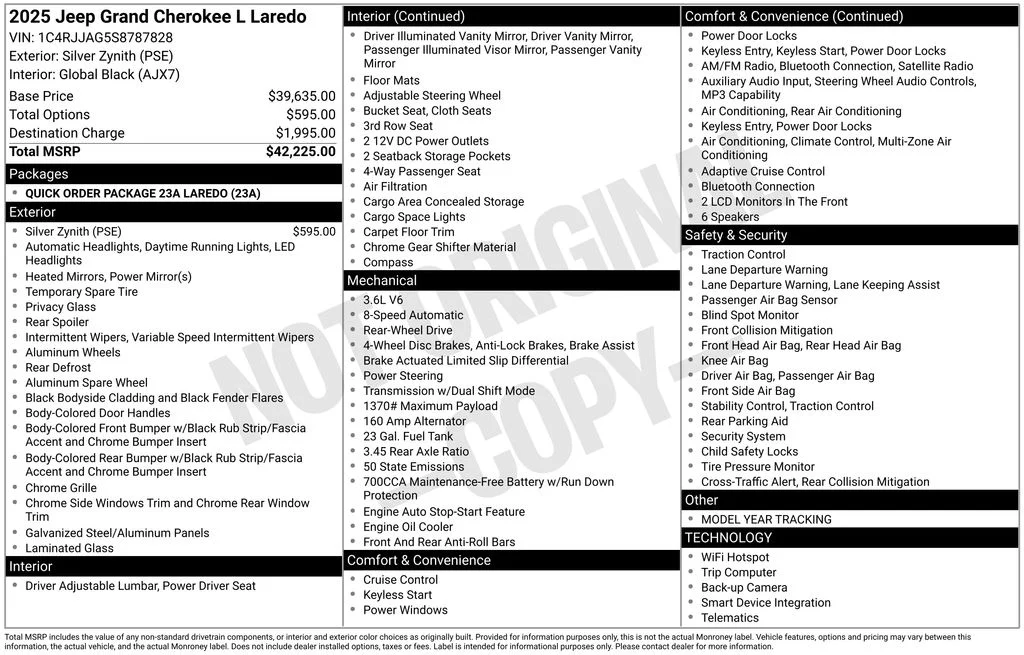 Certified Used 2025 Silver Jeep Laredo image 5
