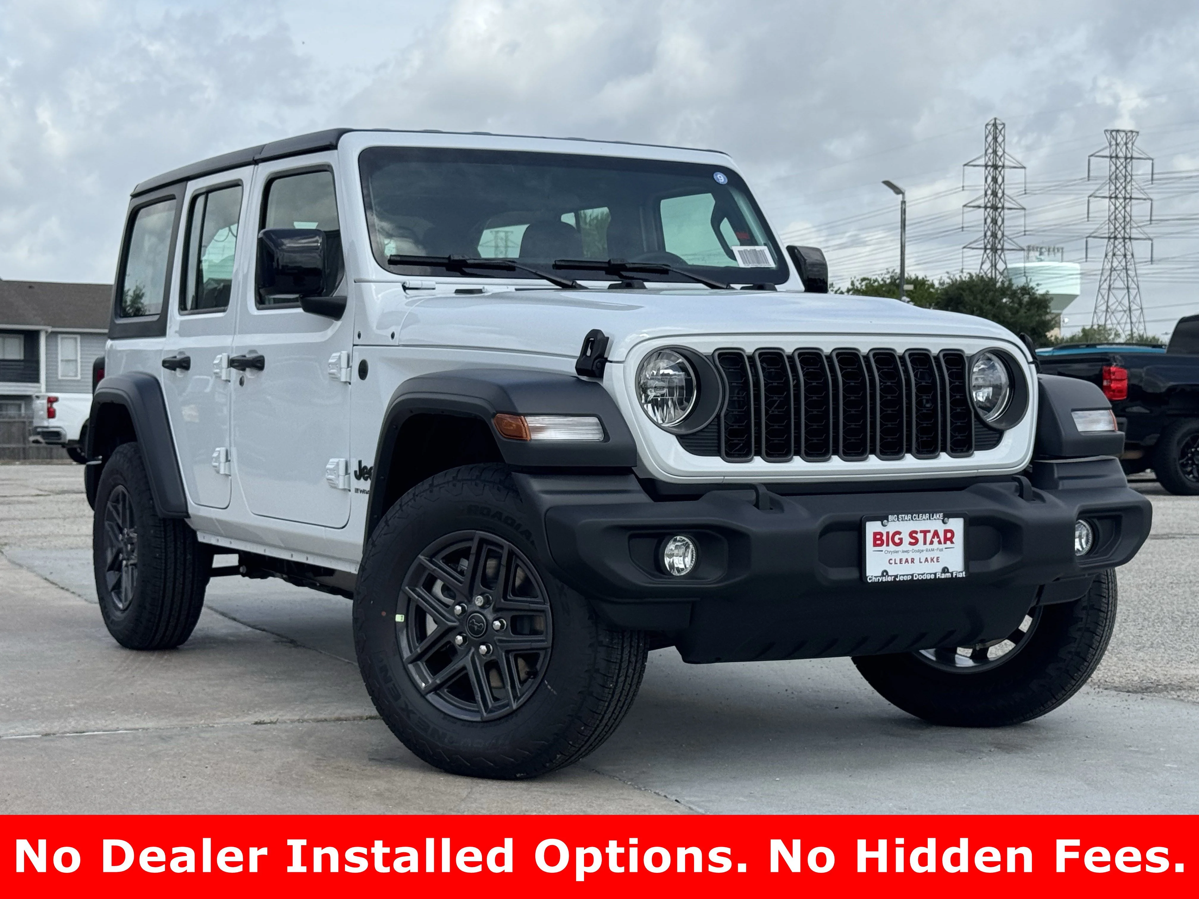 New 2026 Bright White Clearcoat Jeep Sport image 2