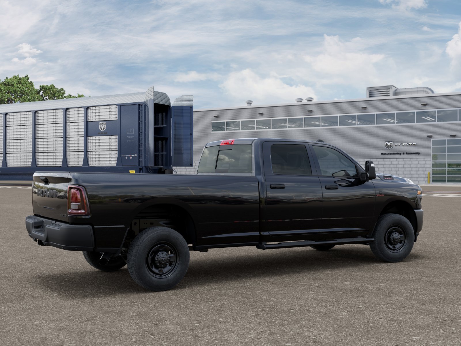 New 2027 Diamond Black Crystal Pearl-Coat Exterior Paint RAM TRADESMAN image 2