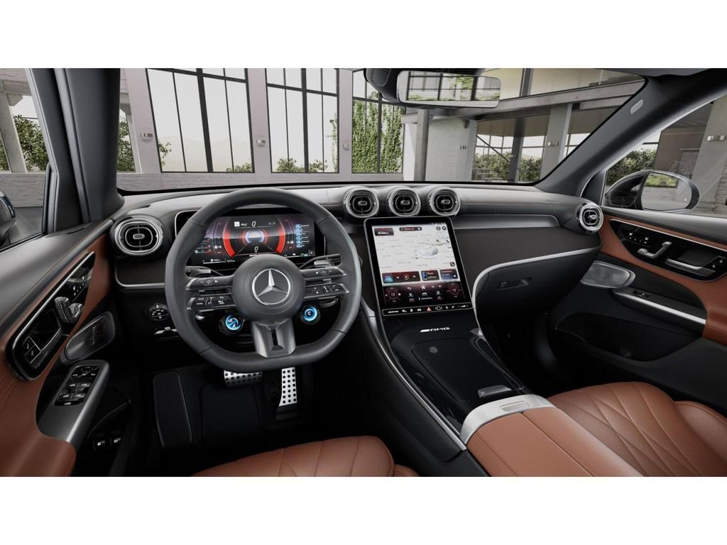 New 2025 MANUFAKTUR Moonlight White Metallic Mercedes-AMG AMG® GLC 63 S E Performance 4MATIC SUV image 45