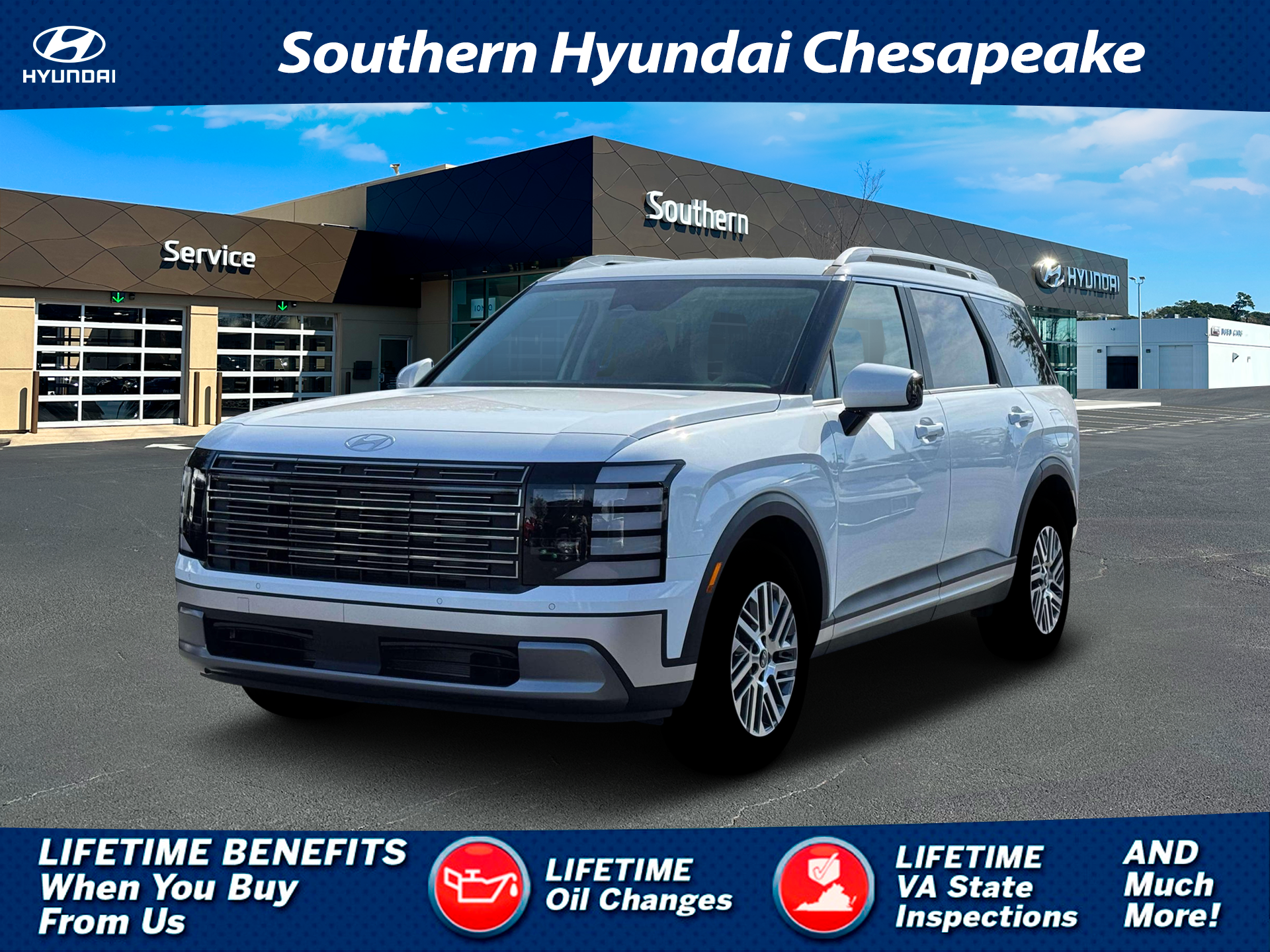 New 2026 White Hyundai SEL FWD image 1
