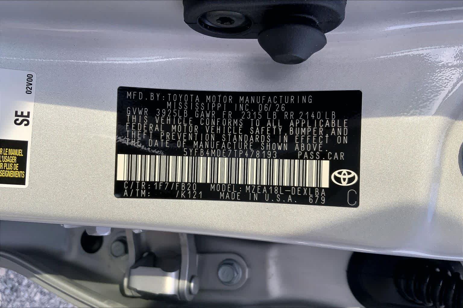 Used 2026 Classic Silver Metallic Toyota LE image 29