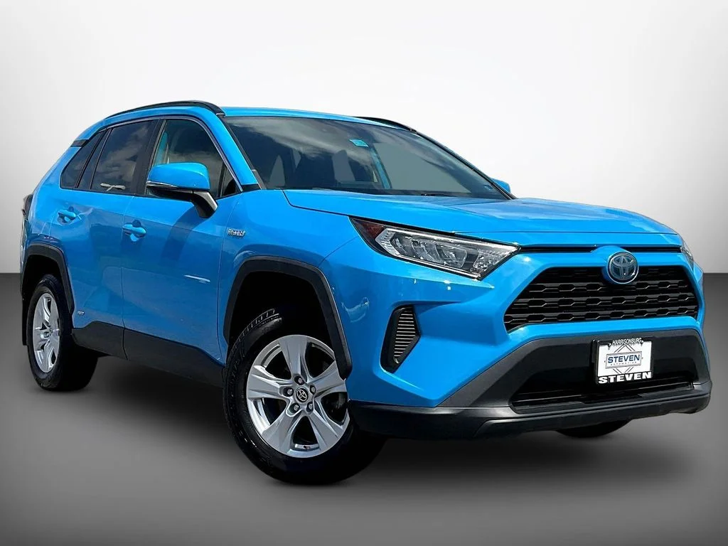 Certified Used 2019 Blue Toyota LE image 1