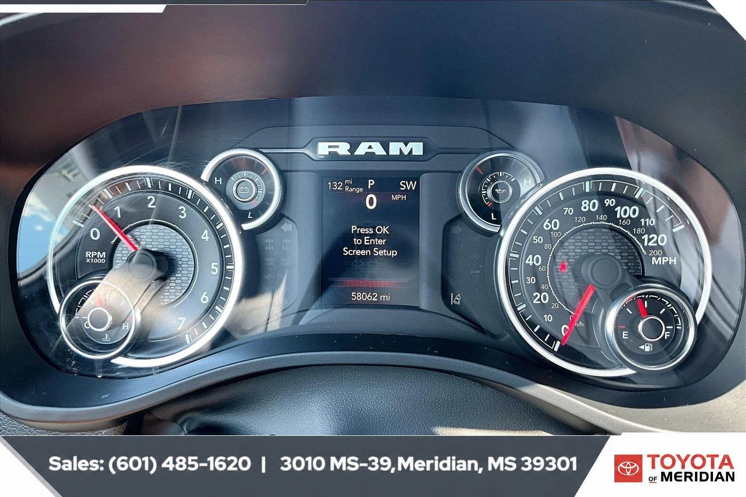Used 2024 Diamond Black Crystal Pearlcoat Ram Big Horn image 14