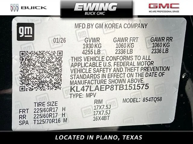 New 2026 Ebony Twilight Metallic Buick Preferred image 20
